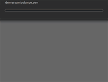 Tablet Screenshot of demersambulance.com